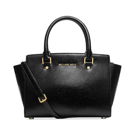 michael kors black medium selma satchel|Michael Kors selma medium satchel.